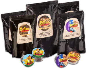 Group of Payless Coffee and Tea Foil and Single Serve Packages
